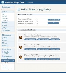 sitemile autopost plugin for wordpress