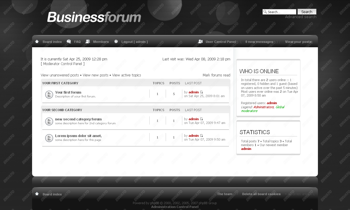 BusinessForum phpBB 3 Skin