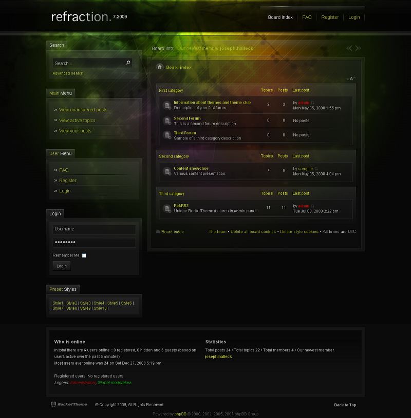 Refraction phpBB Style