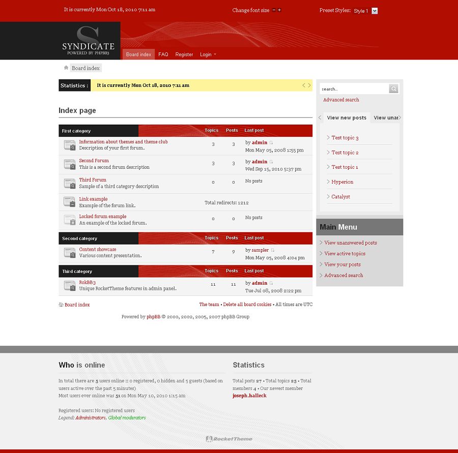 Syndicate phpBB3 Style