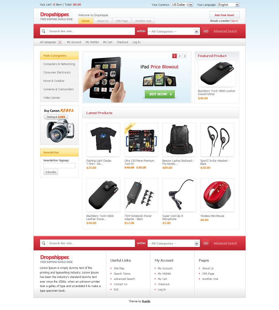 Dropshipper Premium Magento Wholesale Commerce Theme