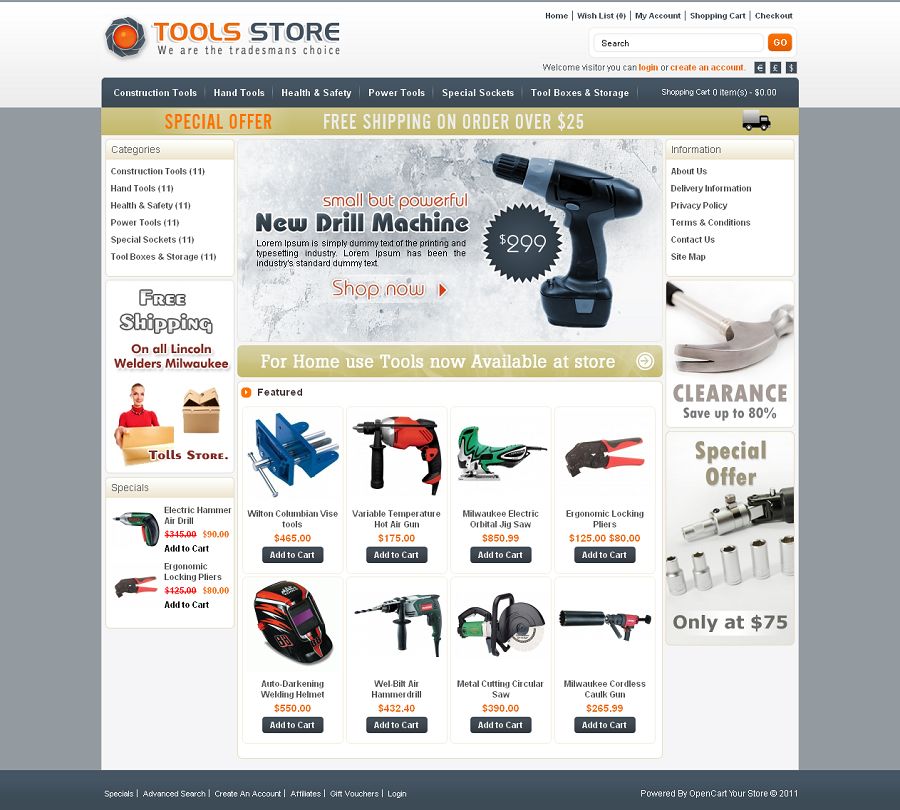 OPC010021 – Tools Store