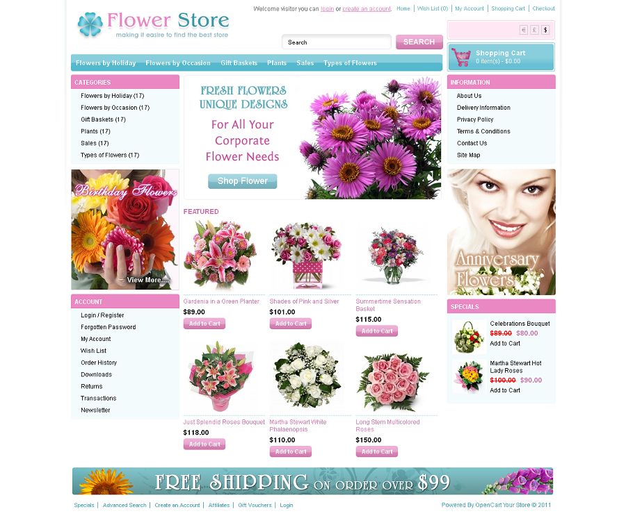 OPC020035 – Flower Store