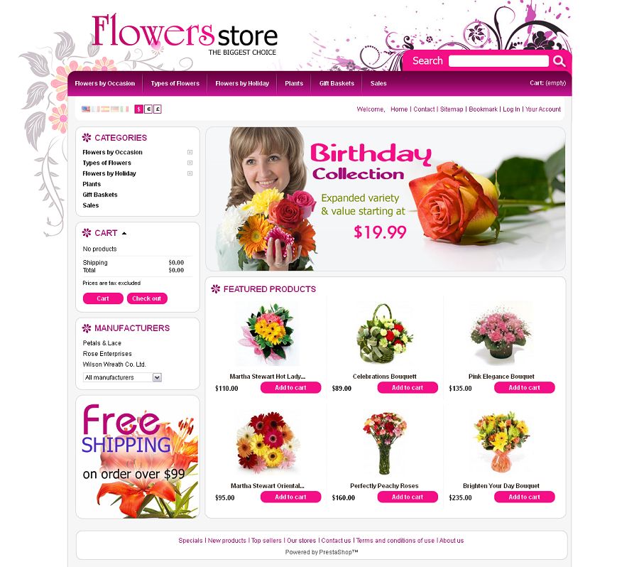 PRS030054 – Flower Store