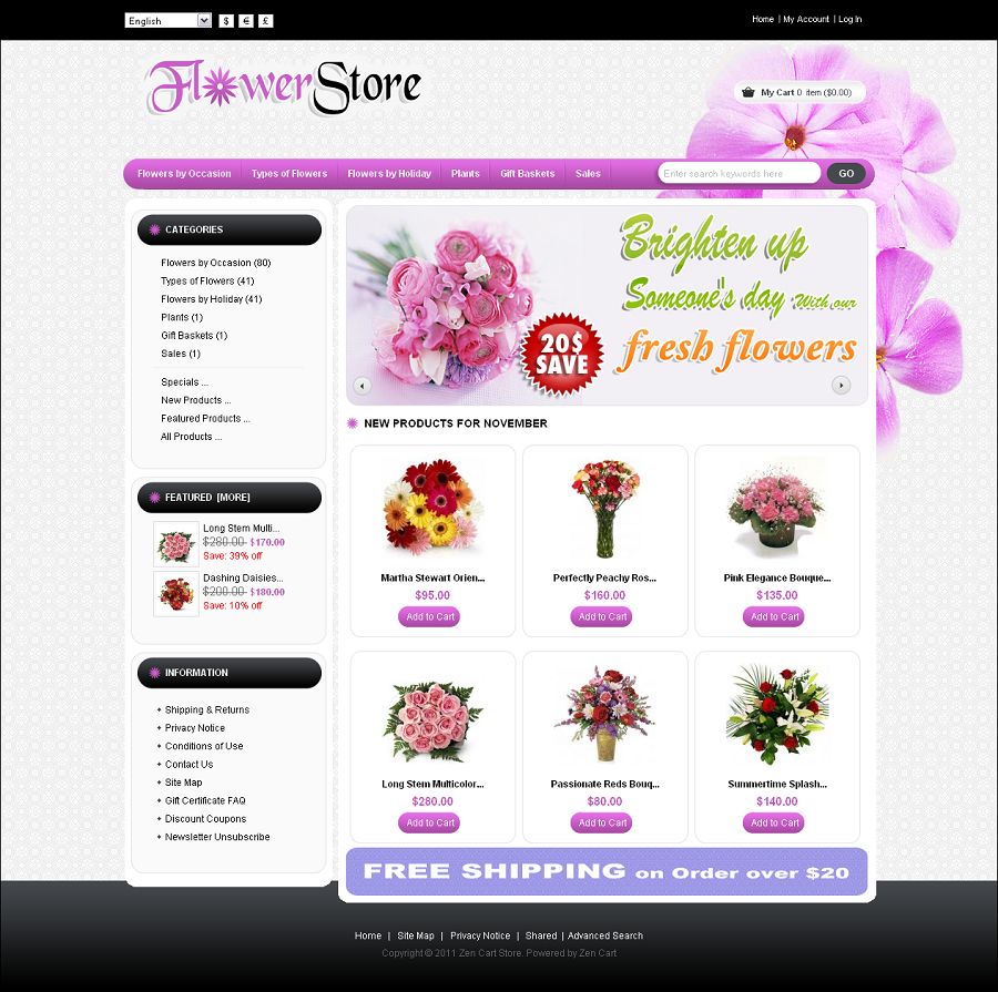 ZEN010013 – Flower Store
