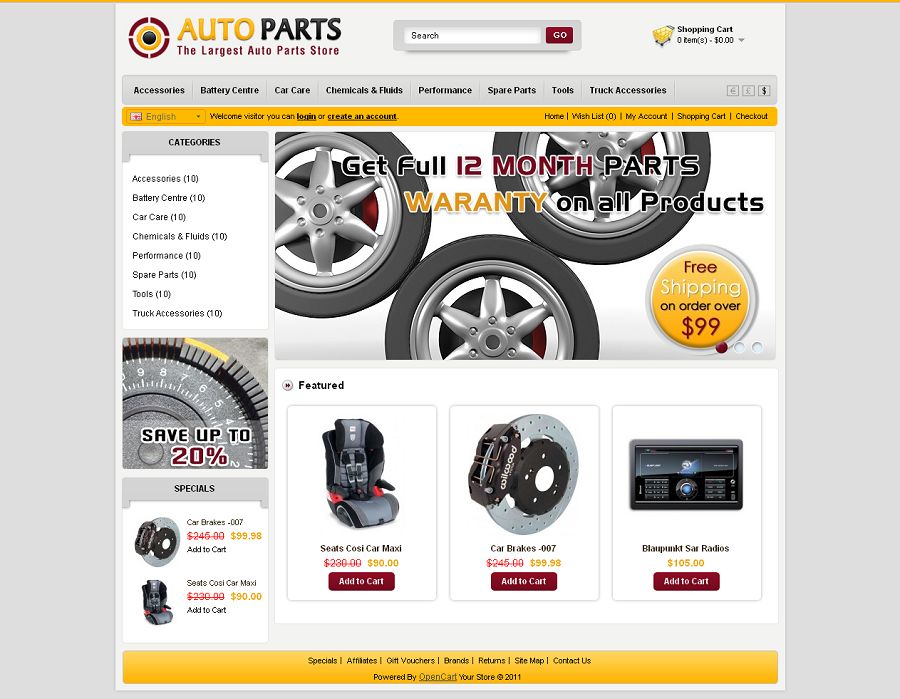 OPC030058 – Auto Parts Store