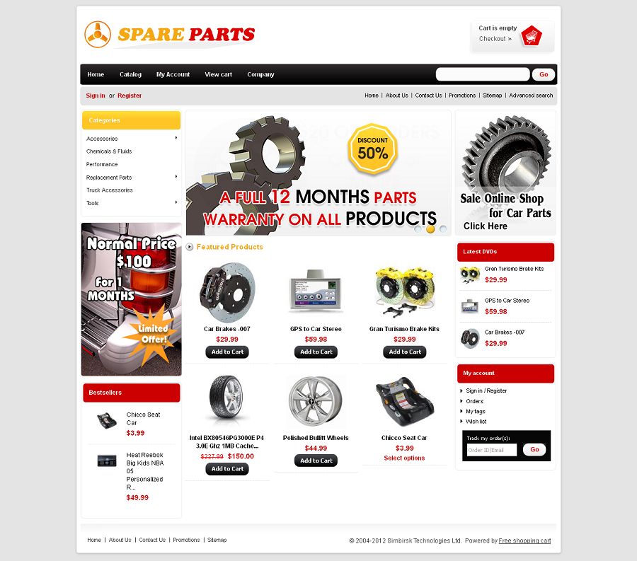 CST010005 – Spare Parts Store