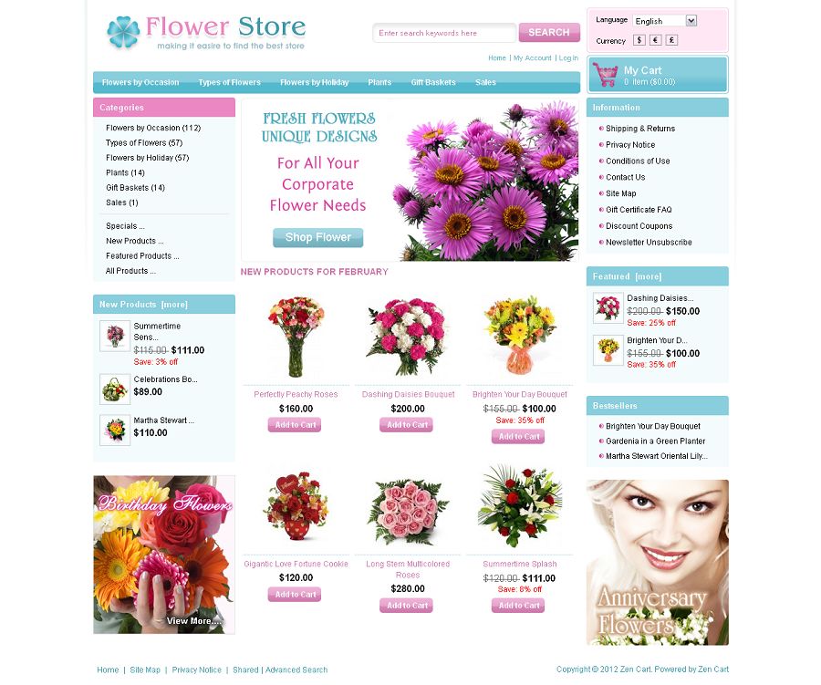 ZEN020028 – Flowers Store