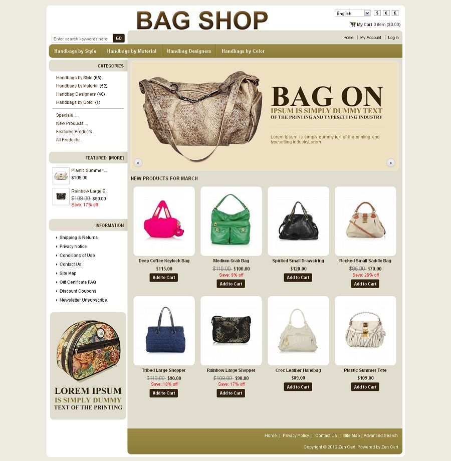 ZEN020040 – Bag Store