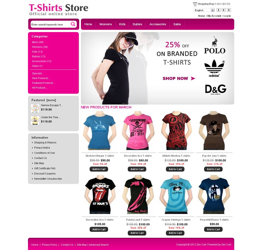 ZEN030052 – T-Shirt Store