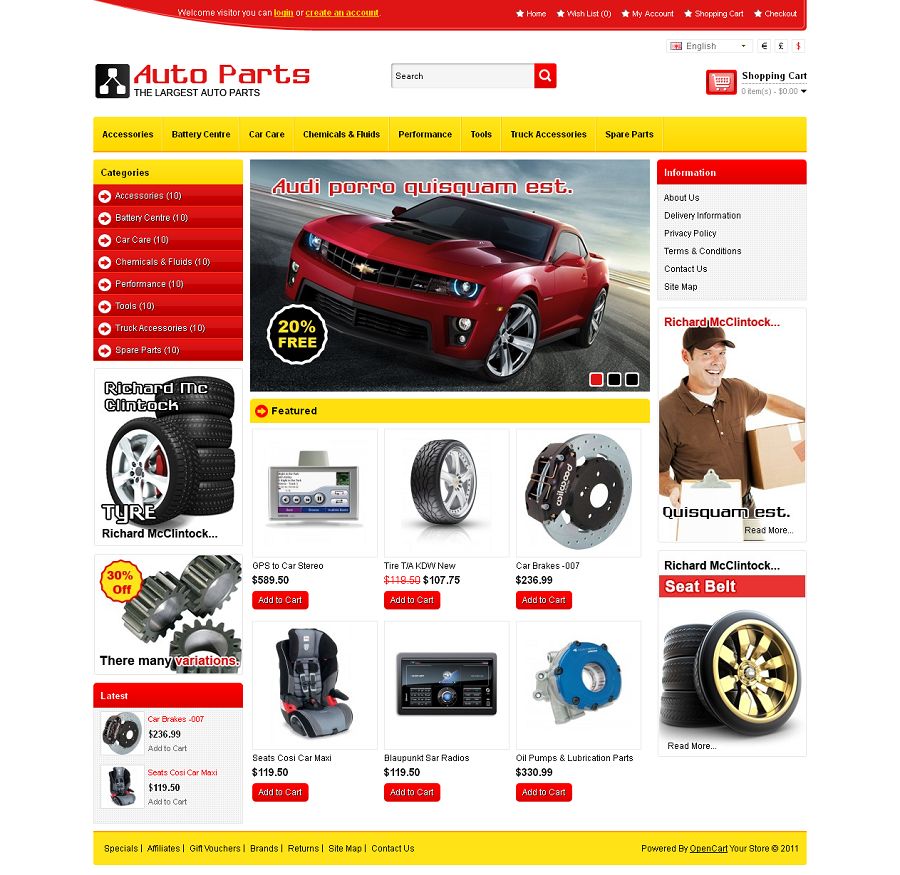 OPC050106 – Auto Parts Store