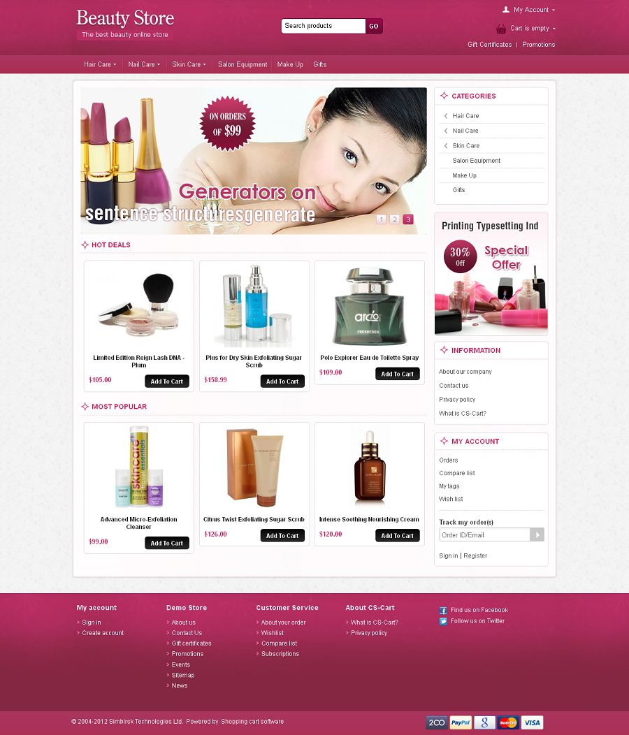 CST020033 – Beauty Store