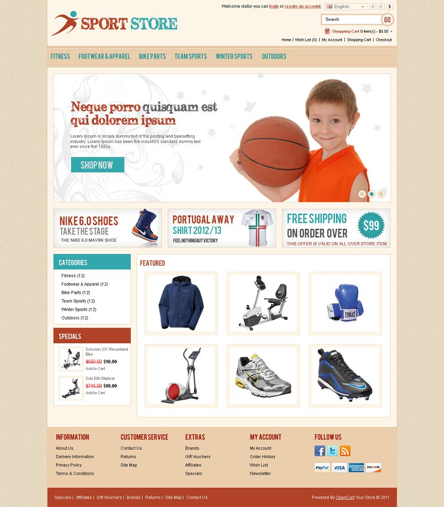 OPC050109 – Sports Store