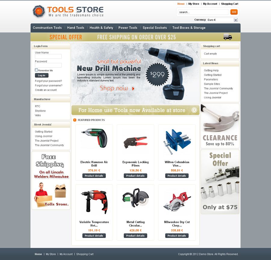 VTM010016 – Tools Store